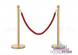 PR Barrier Gold With Red Rope